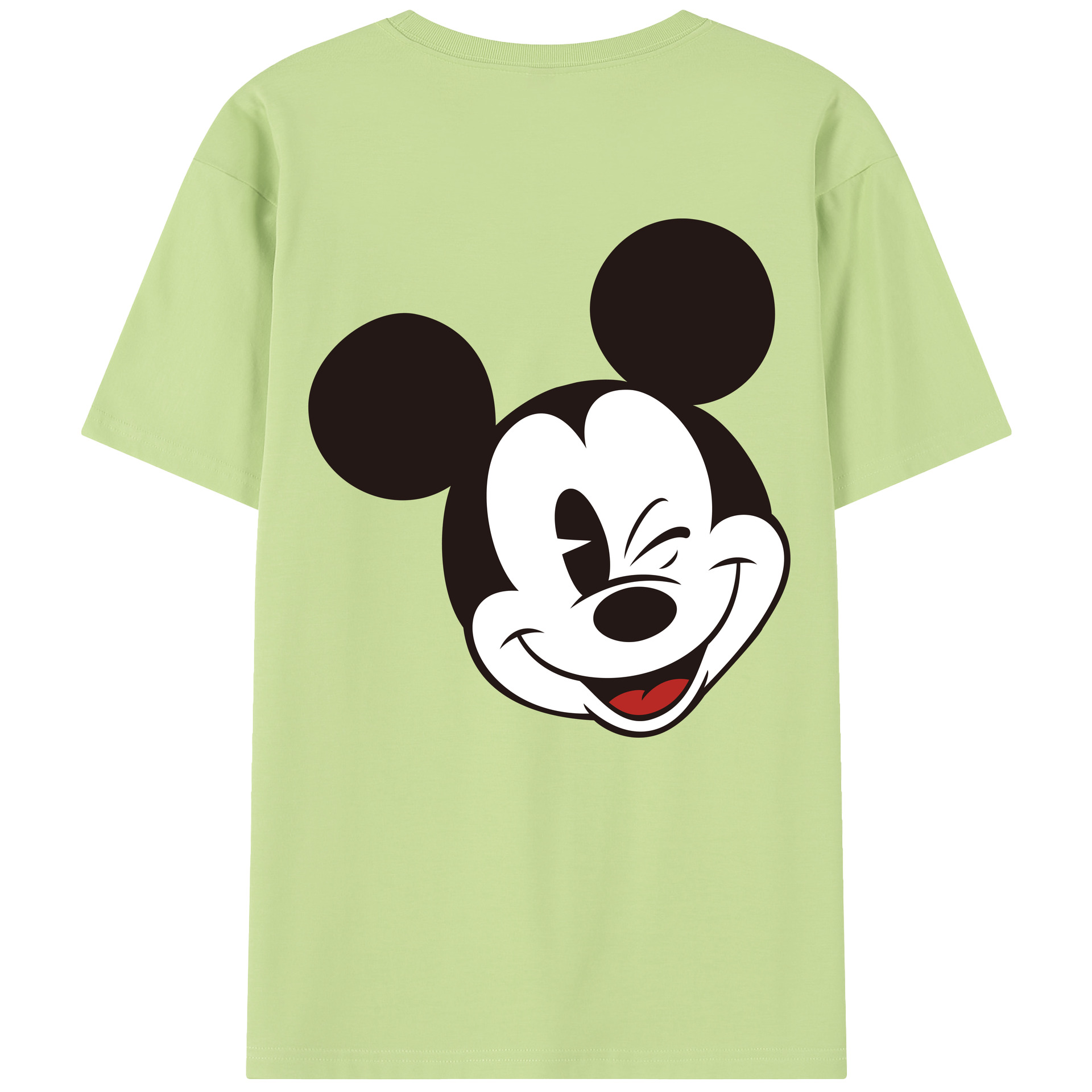 （画像用） ミッキーマウス Mickey Mouse 綿100％半袖Tシャツ（背面プリント）